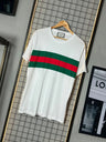 Camiseta Gucci Faixa Branca