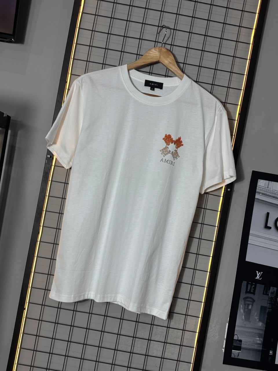 Camiseta Amiri Fire Branca