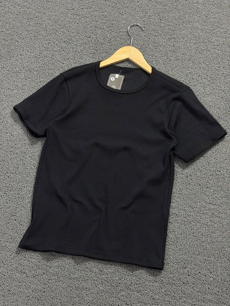 Camiseta Canelada Preta