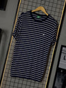 Camiseta Brooksfield Azul Marinho/Branca