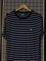 Camiseta Brooksfield Azul Marinho/Branca