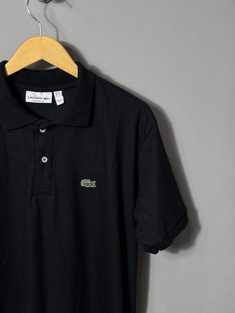 Polo Lacoste Preta - Piquet