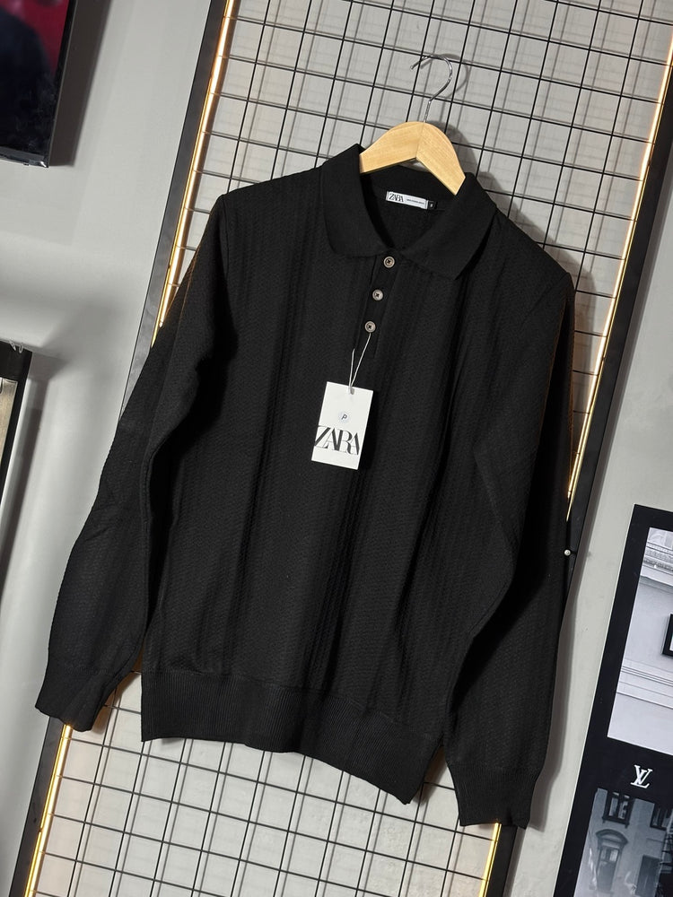 Suéter Polo Zara Preto