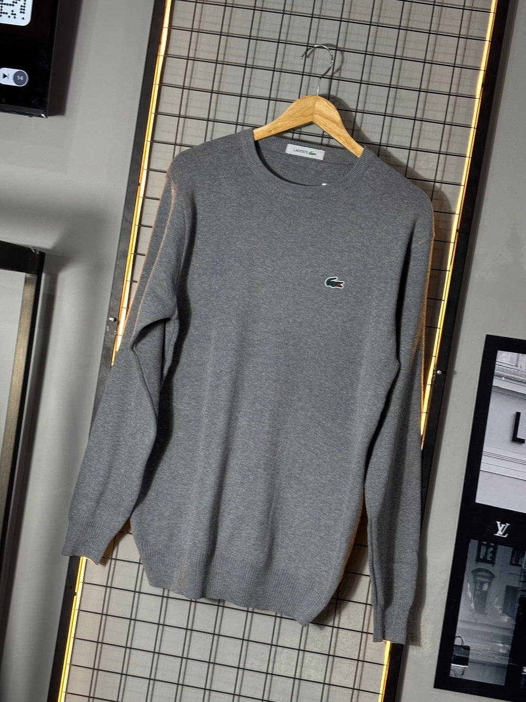 Suéter Lacoste Cinza