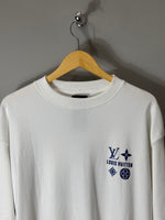 Camiseta Louis V. Off White - Oversized