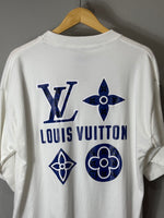 Camiseta Louis V. Off White - Oversized