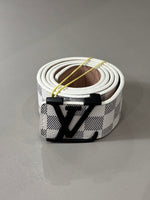 Cinto LV Off White/Black