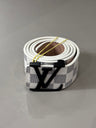 Cinto LV Off White/Black